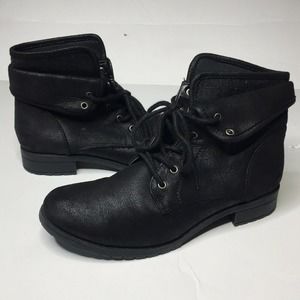 Sonoma Combat Boot Fold Over Black Reese